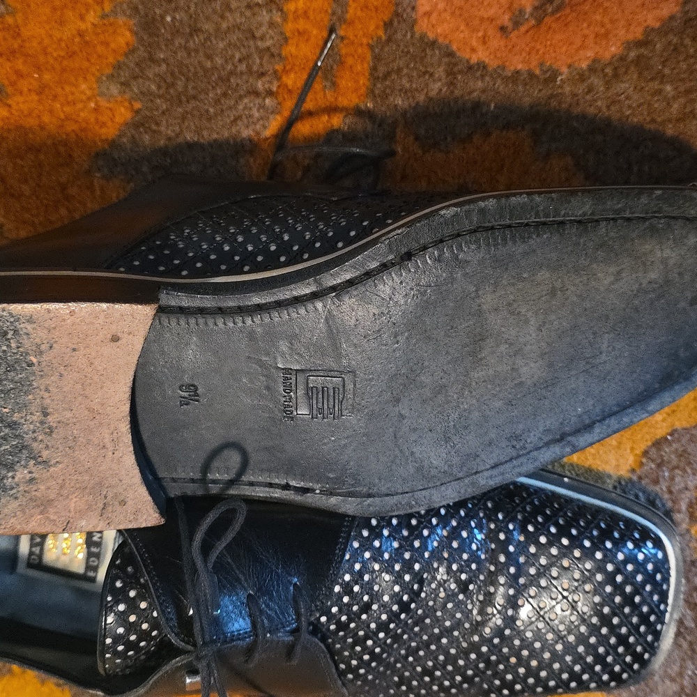 David Eden Handmade Shoes 9.5 Awesome Condition - Picture 4 of 6